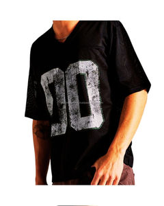 Chemises décontractées à manches courtes pour hommes avec logo frontal, impression par transfert thermique, prêtes à être expédiées, jersey cousu de la meilleure qualité - Product Image 2