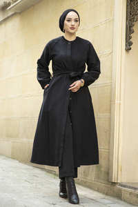 Veste Abaya en tricot pour femmes, nouvelle saison, vêtements islamiques d'hiver, tunique, Cardigan, mode islamique, robes turques de qualité modeste - Product Image 6