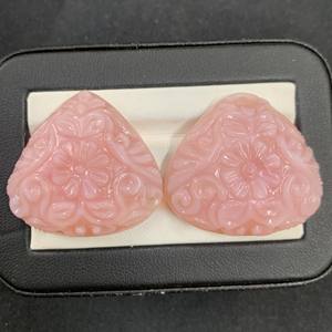 Belle main poire forme rose opale sculpté pierres précieuses gouttes changement de couleur naturelle optique spécial bijoux bricolage - Product Image 4