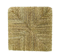 Tapis de table écologiques 100 % naturels en jute classique faits à la main, à prix abordable, avec corde de coton ronde et coussinets en jonc de mer