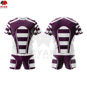 เสื้อเจอร์ซี่สำหรับผู้ชายชุดเครื่องแบบรักบี้แบบมืออาชีพผ้าพิมพ์ลายเย็บใหม่ - Product Image 5