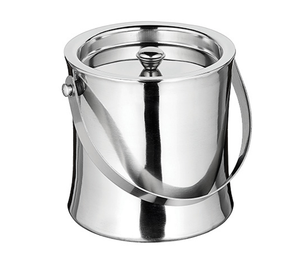 Seau à champagne à glace en acier de luxe Fournitures pour hôtels et restaurants Seau à glace en acier inoxydable Refroidisseur de champagne Seau à glace - Product Image 1