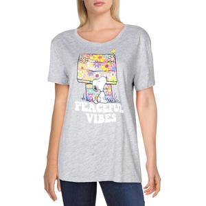 T-shirt per ragazzi For Peanuts, taglia grande, grigio melange, con grafica Snoopy, 100% cotone jersey traspirante e decorata con logo - Product Image 1