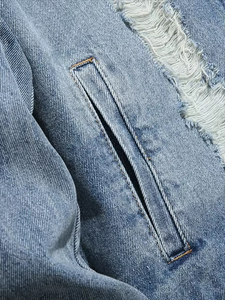 Winter Men's Stand Collar Denim Jacket-<b>Heated</b> Eco-Friendly Trendy Warm <b>Coat</b> - Product Image 5