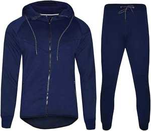 Ensembles de survêtements pour hommes avec logo personnalisé Jogger Veste à capuche Pantalon de survêtement et sweat à capuche Ensemble de survêtements 2 pièces pour hommes Prix raisonnable - Product Image 3