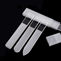 Lime à ongles à double face avec dégradé de couleur, lime à ongles en verre réutilisable avec outil de polissage des ongles lavable et durable pour salon à domicile
