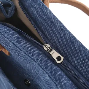 กระเป๋าสะพายผ้าแคนวาสสำหรับผู้หญิง, กระเป๋าใส่เอกสารสำหรับนักเรียนลำลองผ้าเดนิมเนื้อนิ่มแข็งแรงจุได้เยอะกระเป๋าเดินทางสำหรับผู้หญิง - Product Image 6