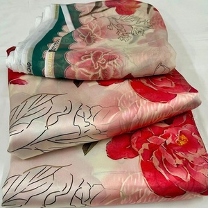 Conjunto de rayón Kurta para mujer-Pakistán y seda india de 3 piezas con estampado floral de AF Fabric Salwar Kameez Dupata vestido indio - Product Image 3