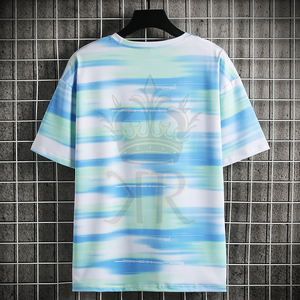 ขายส่งที่กําหนดเองโลโก้แบรนด์ของคุณผ้าฝ้าย100%ว่างเปล่าผู้ชายเสื้อยืดธรรมดาลําลองผู้ชายเสื้อยืด - Product Image 2