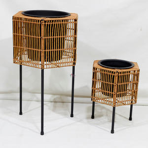 Handmade Eco Friendly <b>Storage</b> <b>Baskets</b> and Planters by Artex Dong Thap Factory Using Natural Water Hyacinth and <b>Seagrass</b> - Product Image 5