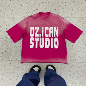 Boxy 100% algodón pesado lavado con ácido camiseta sin mangas de alta calidad ropa de calle desgastada gráfico personalizado Vintage de gran tamaño de punto largo - Product Image 1