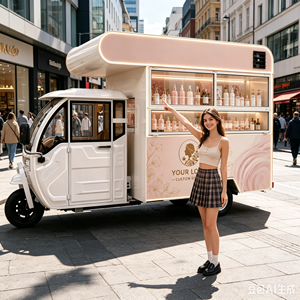 Food Truck Mobile Personnalisable avec Équipement Commercial pour la Vente de <span class=keywords><strong>Cappuccino</strong></span> et de Croissants - Product Image 1