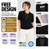 FNJIA Cardigan en tricot personnalisé pour femme, col en V, broderie en coton, motif uni, pour femme de bureau
