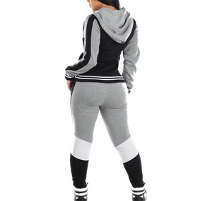 Ensemble de survêtement décontracté à capuche pour femme, personnalisé, en tissu doux, couleur unie, prix imbattable pour la saison hivernale – Direct Usine - Product Image 6