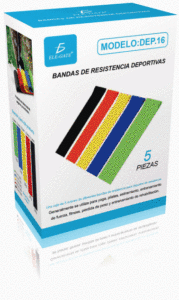 Kit di Fasce Elastiche in Lattice per Fitness ad Alta Resistenza, 5 Unità, Fasce Piatte Portatili in TPE con Borsa per Esercizi Fitness - Product Image 2