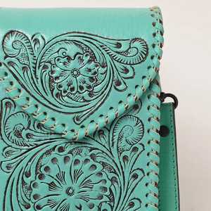 กระเป๋าโทรศัพท์หนังแท้ลายแกะสลักสไตล์ตะวันตก พร้อมพู่ห้อย ดีไซน์ใหม่มาแรง ราคาขายส่ง - Product Image 4