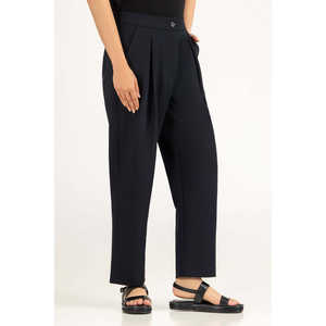 Pantalon en crêpe anti-plis taille haute coupe fuselée WM-TRC-SS26-610 - Product Image 1