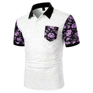 T-shirts polo 100% coton de haute qualité pour hommes Logo personnalisé Style décontracté uni pour le travail Vente en gros T-shirts à motifs imprimés bon marché - Product Image 2