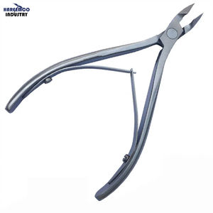 Coupe-cuticules en acier inoxydable avec revêtement en poudre, pinces à demi-mâchoire avec ouverture large pour les doigts de bébé, outils de pédicure et de manucure - Product Image 1