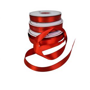 Cinta de Satén de Poliéster Económica de Doble Cara de 2 cm de Ancho, 50 Metros de Largo, Lavable, con Acabado en Lámina Dorada, Patrones de Lazo Sólidos Impresos Personalizados - Product Image 1