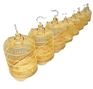 Cage à oiseaux en bambou écologique, 100% Cage à oiseaux en rotin de bambou en bois vintage de haute qualité faite à la main/DU VIETNAM - Product Image 6