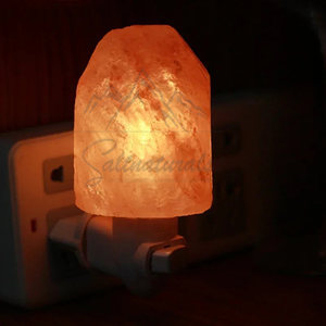 Lámpara de sal del Himalaya, luz de pared, forma de bola de roca de cristal, bombillas de luz nocturna de pared de sal para decoración y lámpara de sal purificadora de aire - Product Image 5