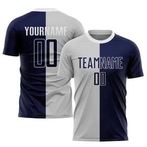 Camiseta de fútbol sublimada de alta calidad personalizada OEM, ropa deportiva Unisex, ropa de fútbol, camisetas de entrenamiento de equipo de club con logotipo personalizado, 2017 - Product Image 1