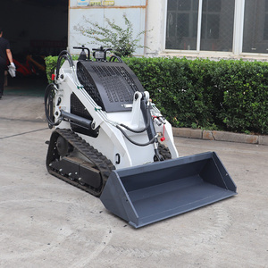Free Shipping Euro 5 Epa Kubota Diesel Skid Steer Mini Track Skid Steer Loader 400kg 1000kg Forest Mulcher Lawn Mower - Product Image 5