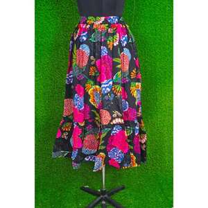 Handmade Cotton Women's <b>Skirt</b> <b>Elastic</b> <b>Waist</b> Indian Boho Vintage Style Hand Block Printed Breathable Perfect Gift for Girlfriend - Product Image 3