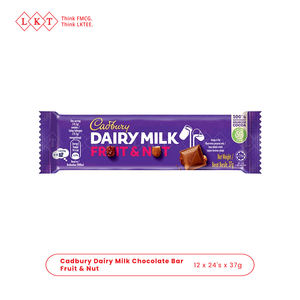 Hot Trending Exotic Snacks Cad Bury Dairy Milk Chocolate Bar 37G Fruit & Nuts Halal Mayorista Exportación Distribuidor autorizado - Product Image 2