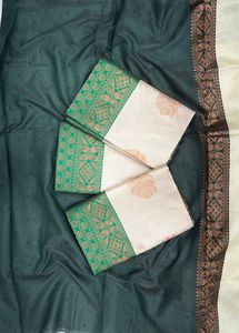 ผ้าแจ็คการ์ด pallu สวยดีไซเนอร์ล่าสุดใช้ได้ทั่วส่าหรี - Product Image 5