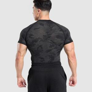 T-shirts de sport tendance d'été pour hommes, t-shirts de compression pour l'entraînement, vêtements de course respirants - Product Image 3