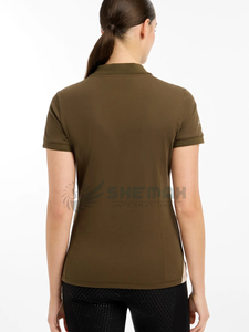 Chemise d'équitation pour femme chemisier d'équitation élégant design coupe ajustée respirant matériau extensible à séchage rapide vêtements équestres - Product Image 3