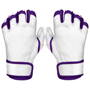 Gants de frappeur de baseball à manchette courte, en cuir flexible, pour une manipulation fluide de la batte LBBSC-0047 - Product Image 6