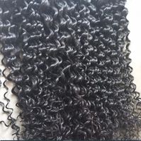 Ekstensi Rambut Keriting Remy India Ringan, Double Drawn, Double Weft, Berkualitas Tinggi, Bebas Kimia, Tahan Perm