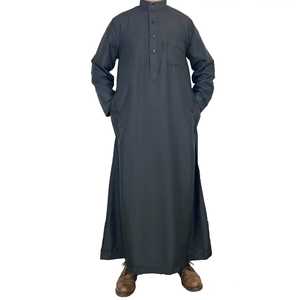 Thobe émirati de luxe de qualité supérieure, couleur sarcelle, Kandura traditionnelle, vêtement arabe élégant, Jubba pour homme, doux et respirant, tenue islamique moderne - Product Image 4