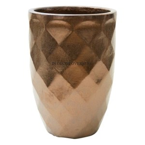 Lot de 3 jardinières de forme ronde élégantes en métal galvanisé pour accessoires de décoration de jardin pour la maison et l'hôtel à un prix impressionnant - Product Image 5