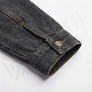 แจ็คเก็ตเดนิมลำลองแบบสั่งทำสำหรับผู้ชาย ไซส์ใหญ่พิเศษ ผ้าฝ้าย 100% ตัวเสื้อมีโลโก้ด้านหน้า ตัวเลือกแบบระบายอากาศได้ดี เหมาะสำหรับฤดูหนาว - Product Image 5