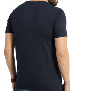 Vêtements pour hommes de grande taille T Shirt pour hommes à manches courtes 2023 pur coton mélangé avec logo personnalisé dernier design SI-MTS-019 pour hommes vierges unis - Product Image 2