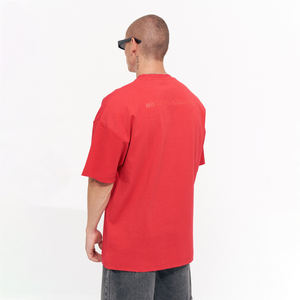 Camisetas de Hombre Extra Grandes de Punto, Algodón Grueso, Ropa Urbana Personalizada, Anti-Pilling, Hombros Caídos, Manga Corta - Product Image 4