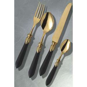 Couverts intemporels en acier inoxydable avec finition brossée idéaux pour les maisons patrimoniales, les cuisines rustiques ou l'usage quotidien - Product Image 6