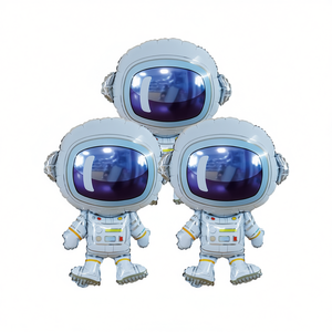 Ballon Astronaute en Feuille Métallique 30x44cm Décorations de Fête pour Enfants Sac de 12 Pièces - Product Image 2