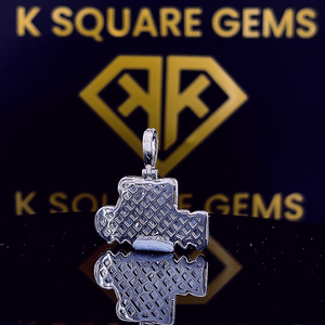 Pendentif Lettre Hip Hop Personnalisé, Pendentif Lettre Double Couche, Pendentif Lettre Moissanite Hip Hop pour Homme, Bijoux Hip Hop Ice Out - Product Image 2