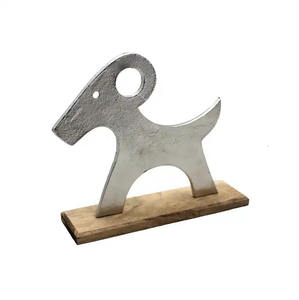 Renos de Metal decorativos de Navidad de hierro del mejor vendedor con acabado recubierto de polvo negro Base Reno hecho a mano - Product Image 3