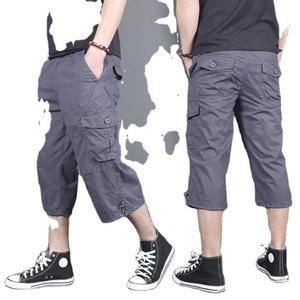 Coton de qualité supérieure populaire de haute qualité Cargo 3 trimestre pantalon été automne printemps spécial pantalon personnalisé votre propre marque Logo Design - Product Image 5