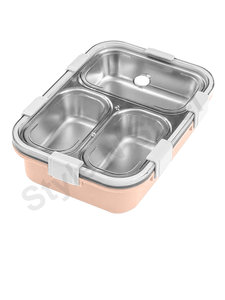 Printed Friendly Stainless Steel Tiffin <b>Lunch</b> <b>Box</b> Polished <b>Metal</b> Camping Food Carrier with Lock Unique kinds <b>Lunch</b> <b>Box</b> - Product Image 2