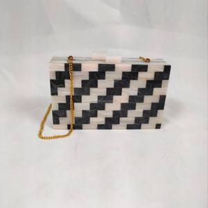 Vente directe d'usine Sac à main personnalisé pour femmes Pochette pour femmes Matériel en résine Paillettes Pochette tendance en provenance d'Inde à vendre - Product Image 1