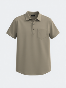 Camiseta Polo Personalizada para Hombre, Fabricante OEM, Manga Corta, Ajuste Entallado, Tela de Poliéster, Impresión de Logotipo - Product Image 4