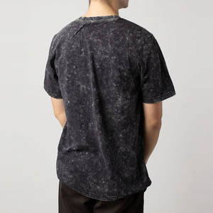 Low MOQ เสื้อยืดผู้ชายสไตล์สตรีทเสื้อยืดผ้าฝ้าย100% แอซิดซักกรดเสื้อยืดวินเทจกำหนดโลโก้ - Product Image 2