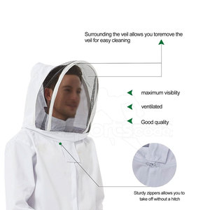 Top Selling <b>Bee</b> Keeping Jacket Cotton Polyester <b>Bee</b> Keeping Jacket Breathable <b>Bee</b> Keeping Jacket For Safety Use - Product Image 5